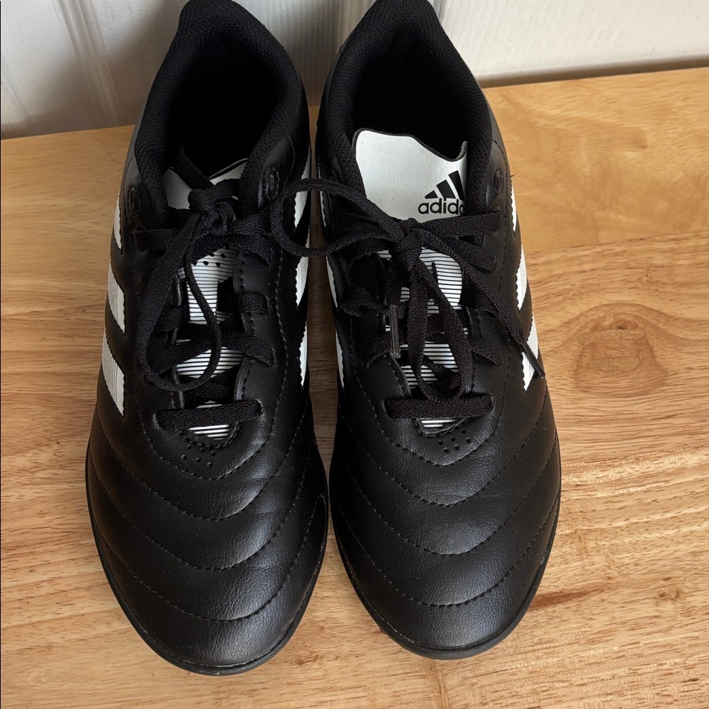 Adidas Black White Turf Shoes-Child Goletto VIII Turf Soccer Shoe size 4.5 - Picture 3 of 9